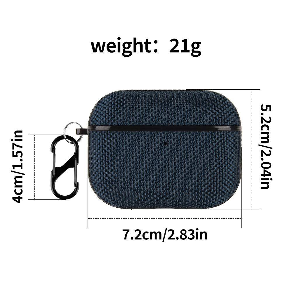 Apple AirPods Pro 3 - Case Nylon With Hanging Buckle Black - 8