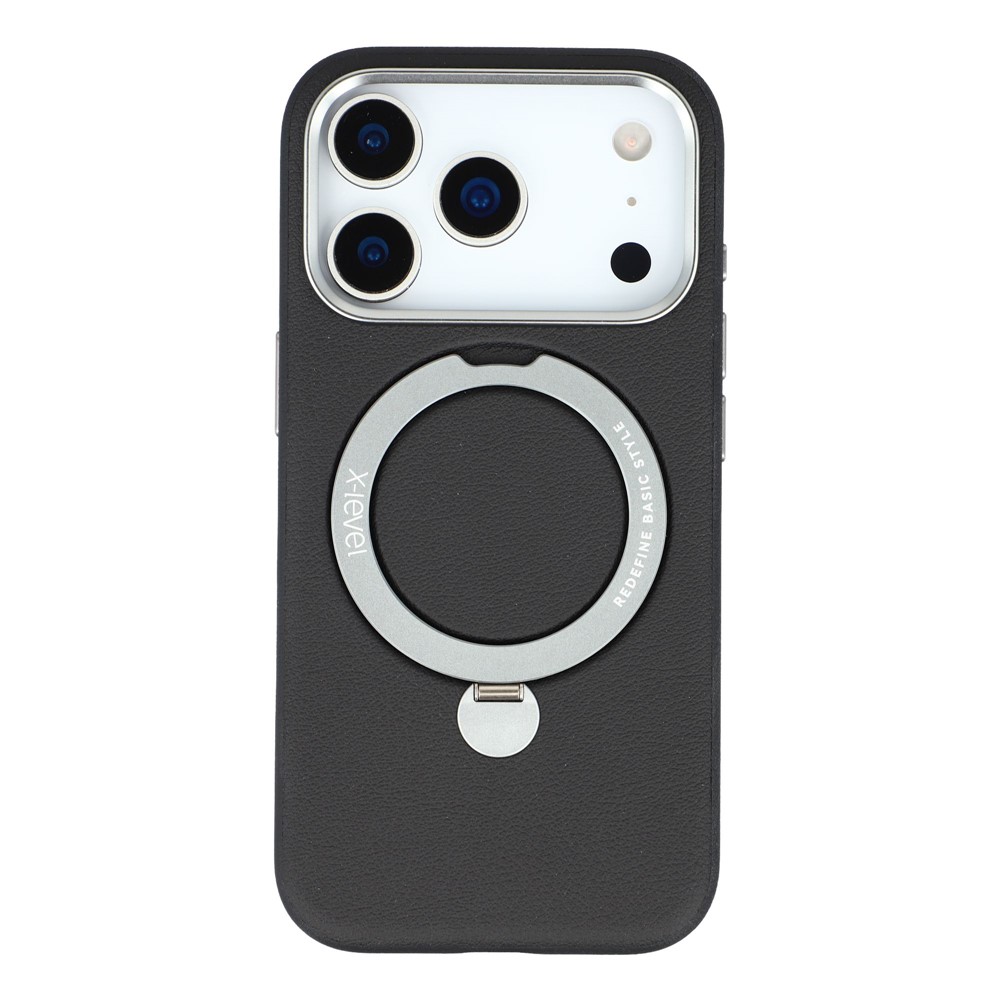 iPhone 17 Pro Max - X-LEVEL Kickstand Magnetic Case Black - 3