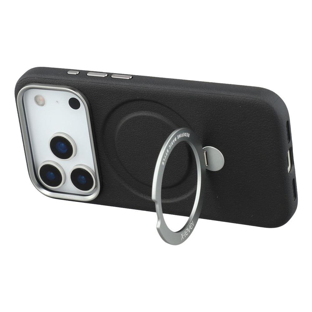 iPhone 17 Pro Max - X-LEVEL Kickstand Magnetic Case Black - 4