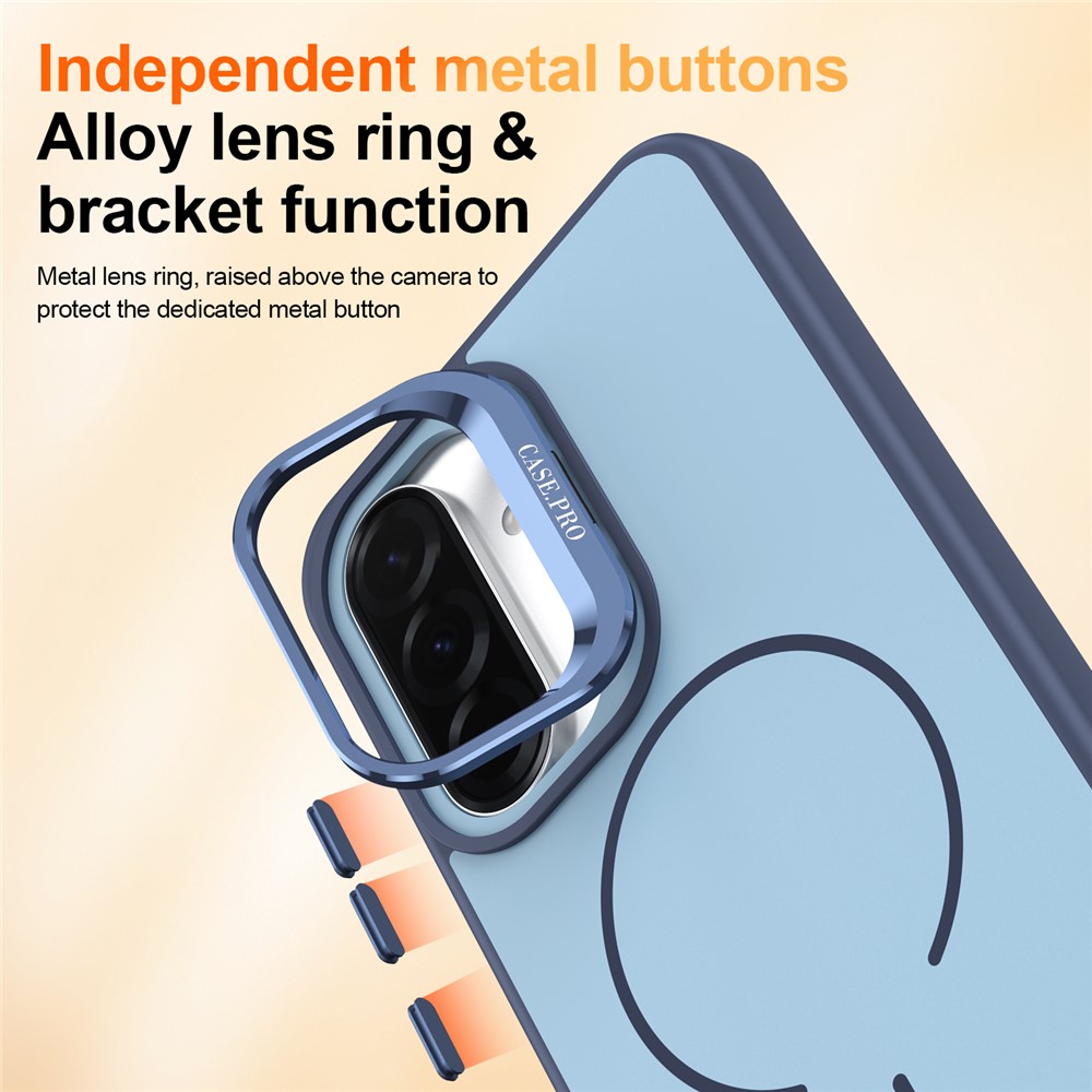 SS Gxy A57 - Skin Touch Magnetic Kickstand Blue - 6