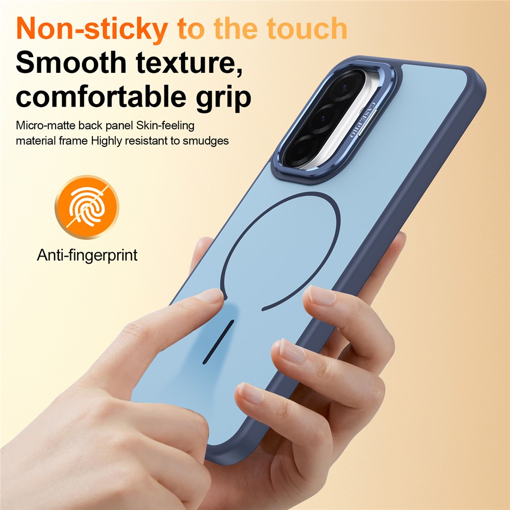 SS Gxy A57 - Skin Touch Magnetic Kickstand Blue - 7