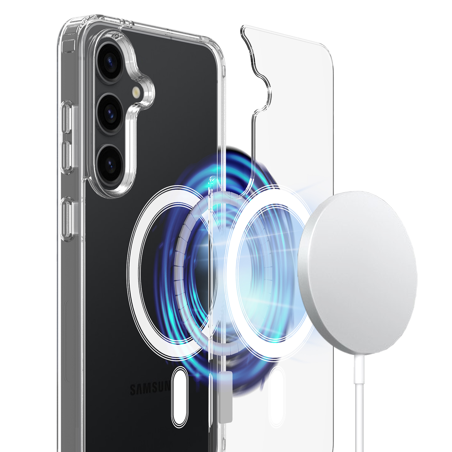 SS Gxy A57 - Magnetic TPU Acrylic Clear - 2