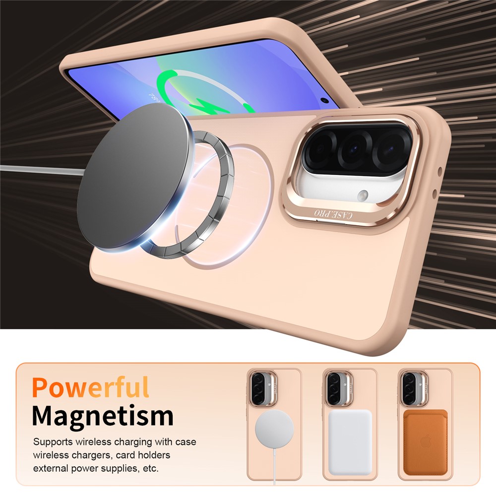 SS Gxy A57 - Skin Touch Magnetic Kickstand Desert Gold - 4