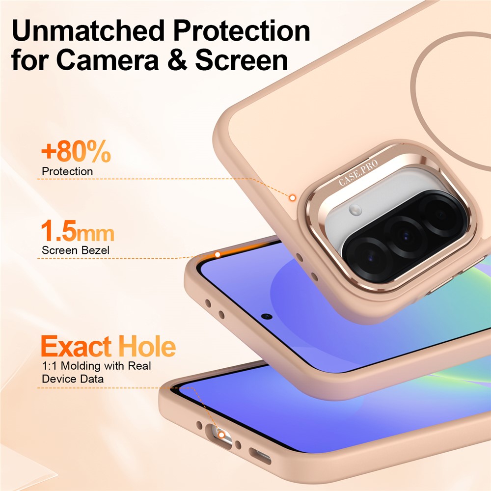 SS Gxy A57 - Skin Touch Magnetic Kickstand Desert Gold - 5