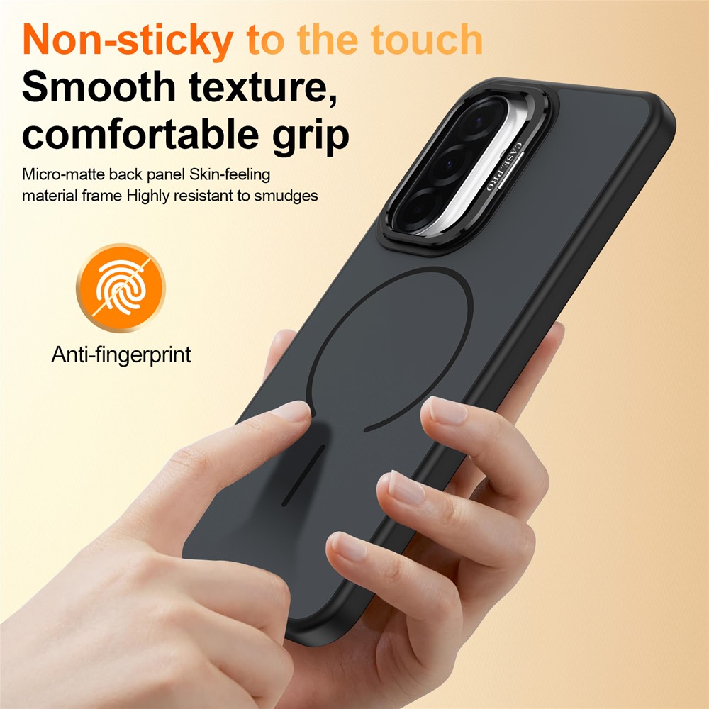 SS Gxy A57 - Skin Touch Magnetic Kickstand Black - 7