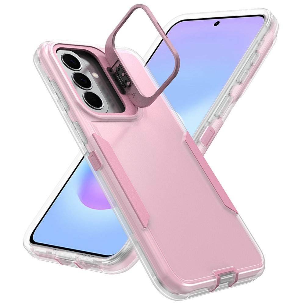 SS Gxy A57 - TPU Hybrid Kickstand Transparent Pink - 2