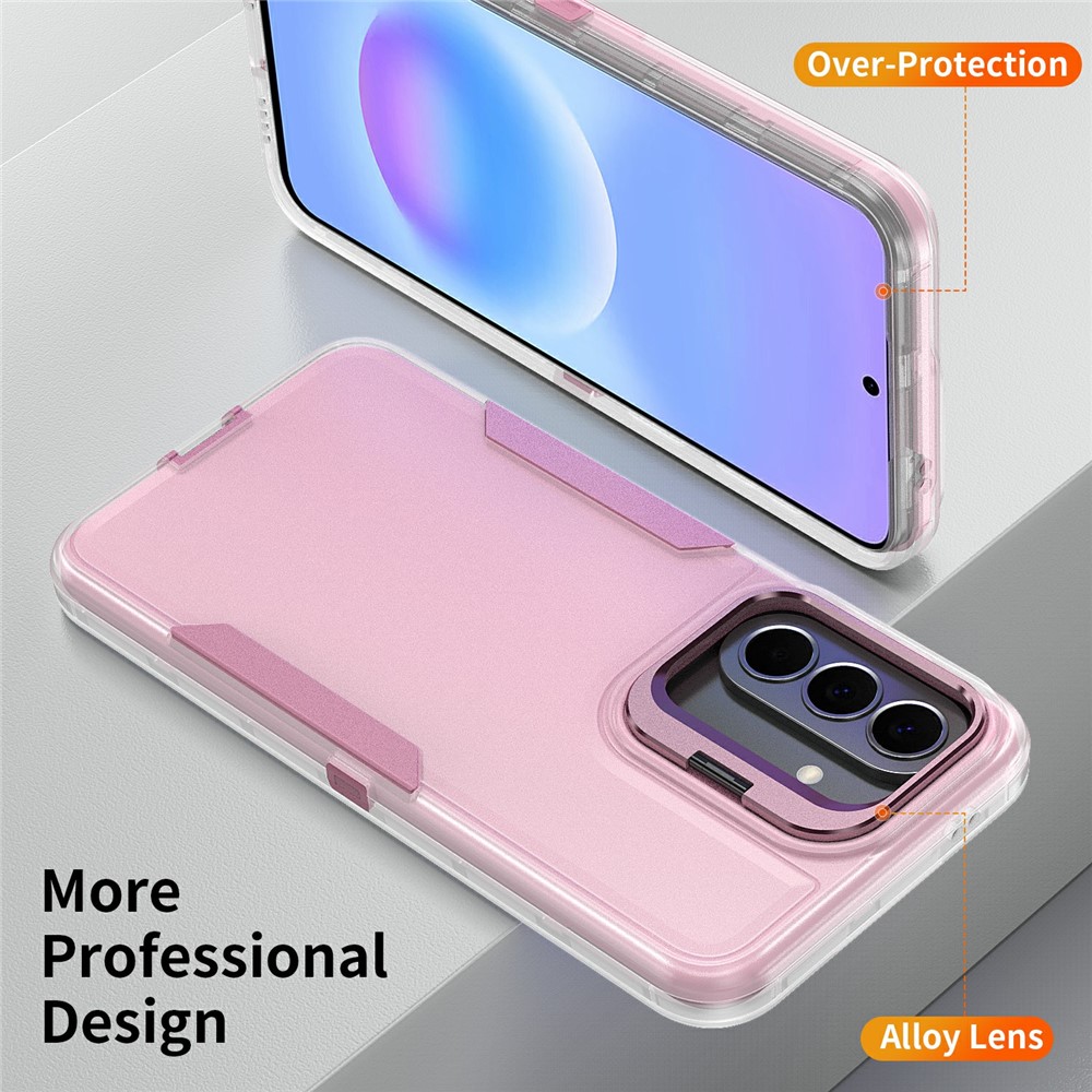 SS Gxy A57 - TPU Hybrid Kickstand Transparent Pink - 3