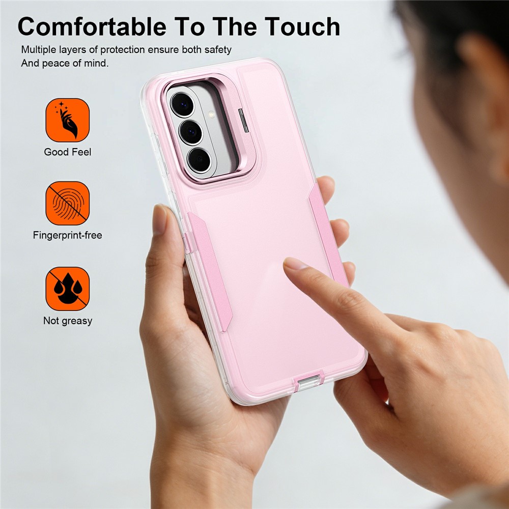 SS Gxy A57 - TPU Hybrid Kickstand Transparent Pink - 7