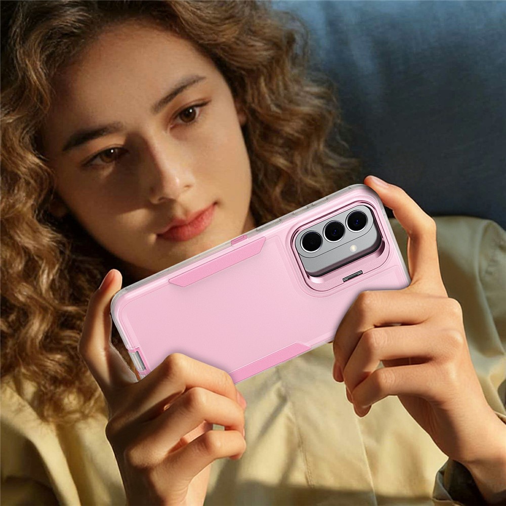 SS Gxy A57 - TPU Hybrid Kickstand Transparent Pink - 8