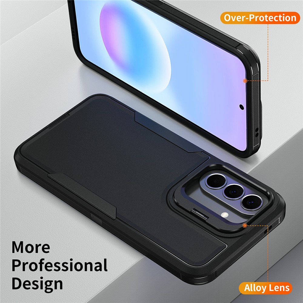 SS Gxy A57 - TPU Hybrid Kickstand Black - 3