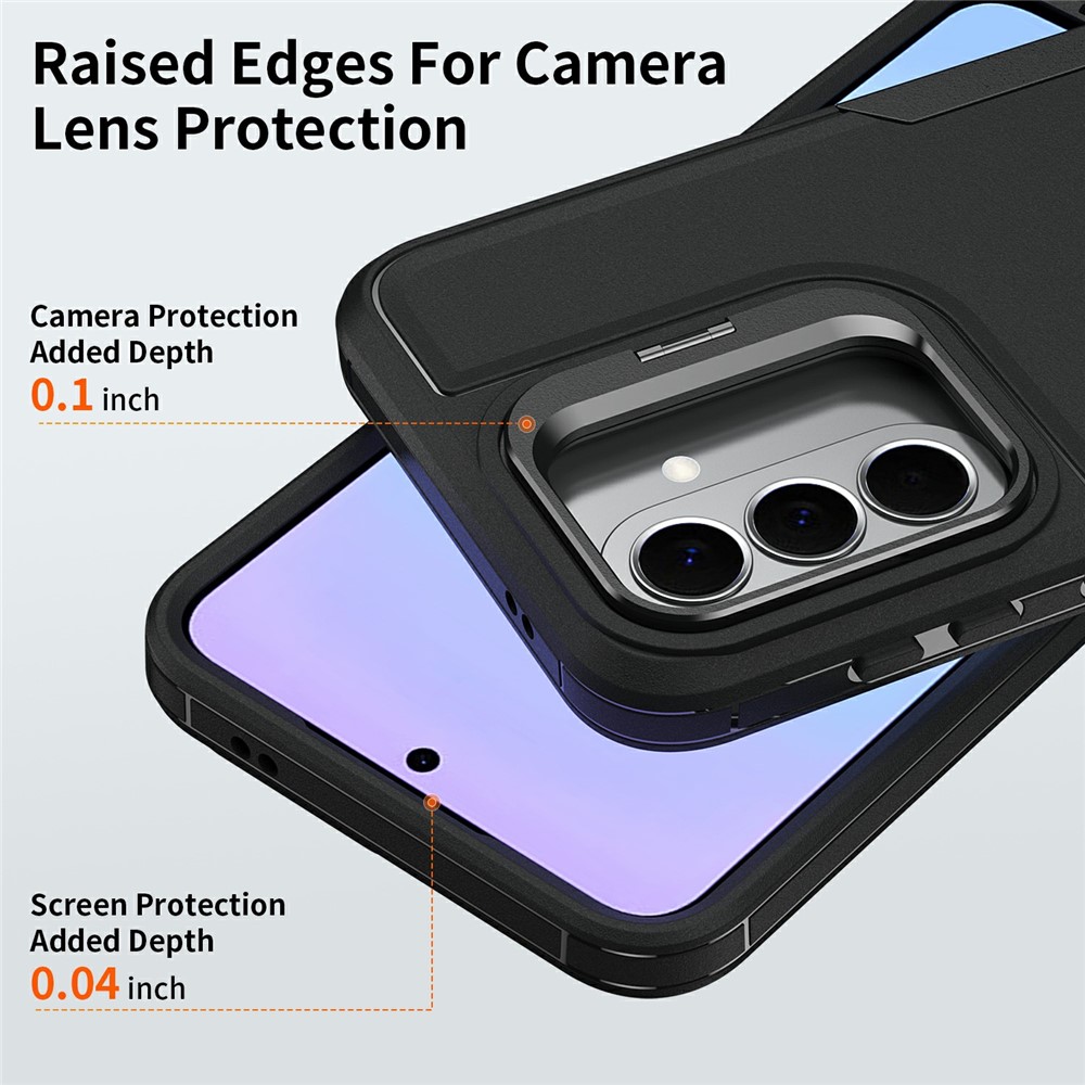SS Gxy A57 - TPU Hybrid Kickstand Black - 5