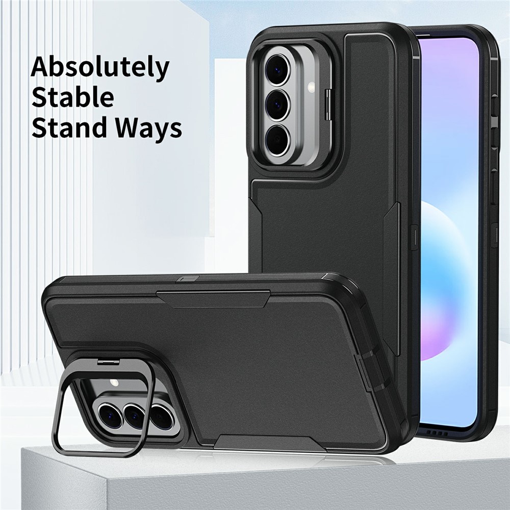 SS Gxy A57 - TPU Hybrid Kickstand Black - 6