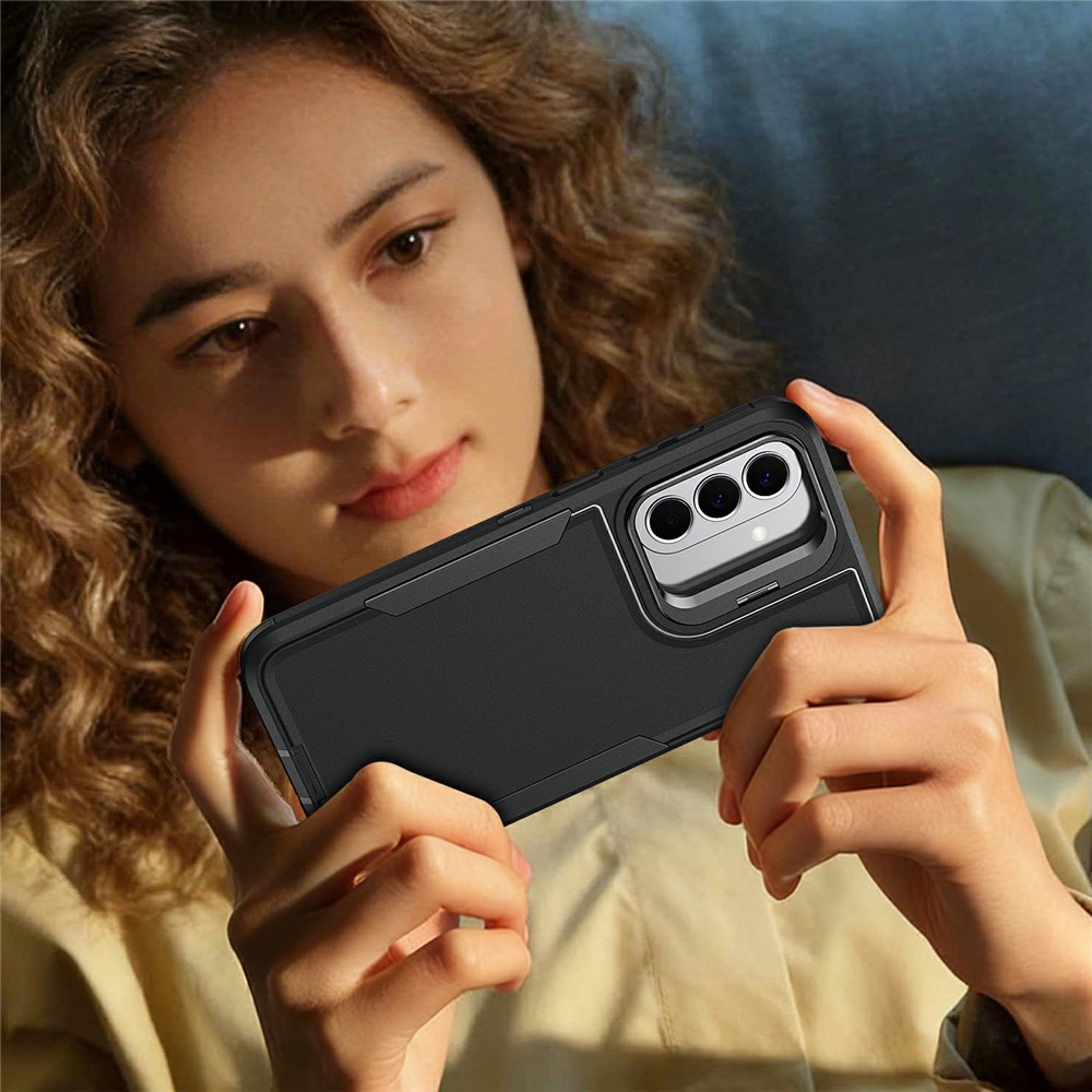 SS Gxy A57 - TPU Hybrid Kickstand Black - 8