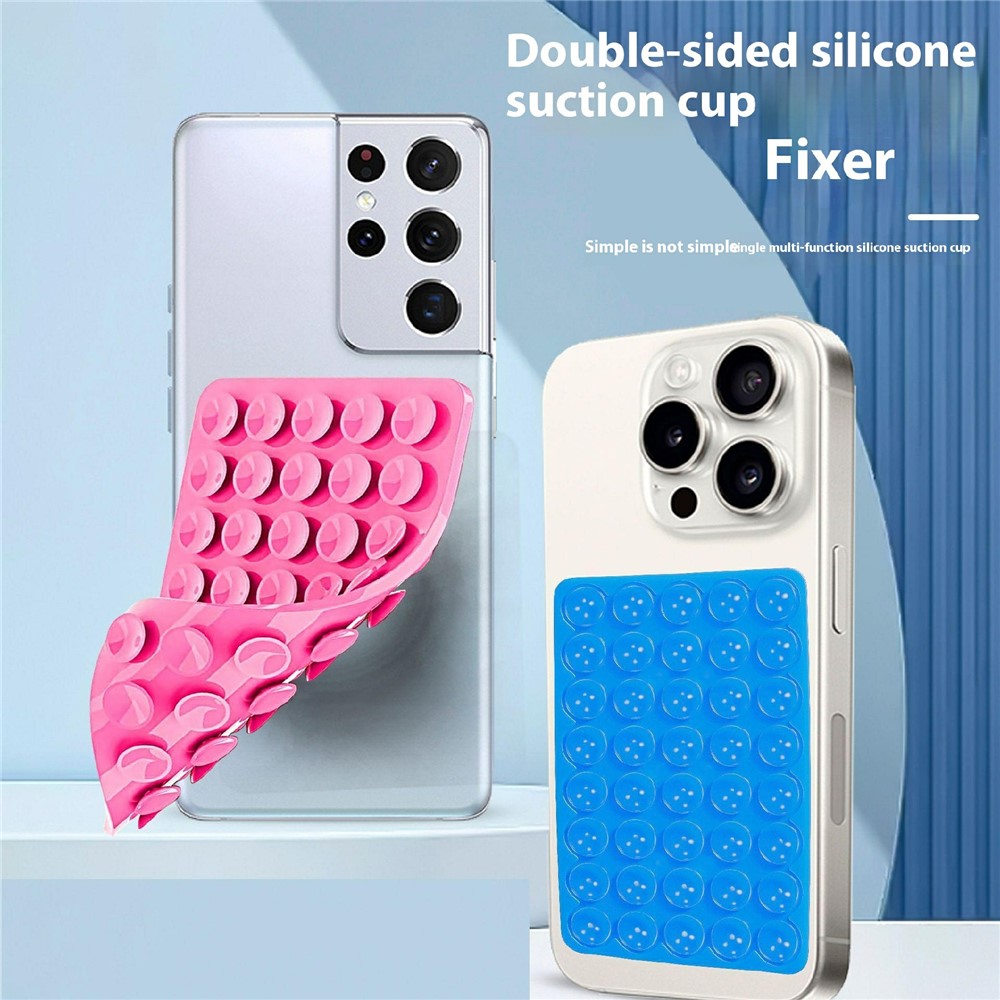 Silicone Suction Cup - Double Sided Pink - 3