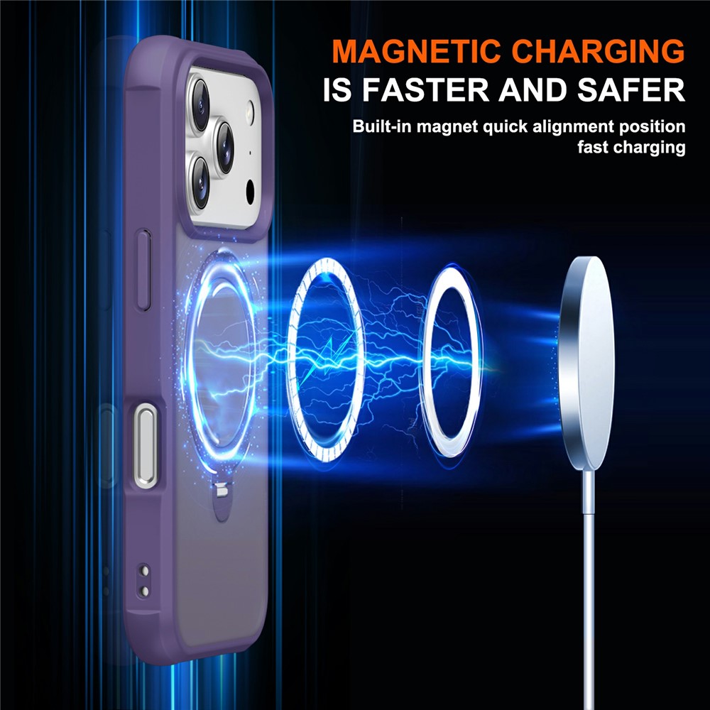 iPhone 17 Pro Max - Hard Case With Ring Magnetic Purple - 2