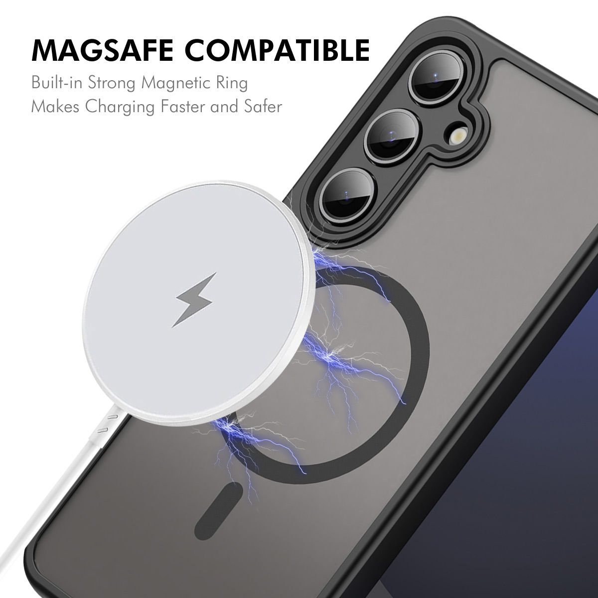 SS Gxy A57 - ENKAY Magnetic Matte With Tempered Glass Blue - 2
