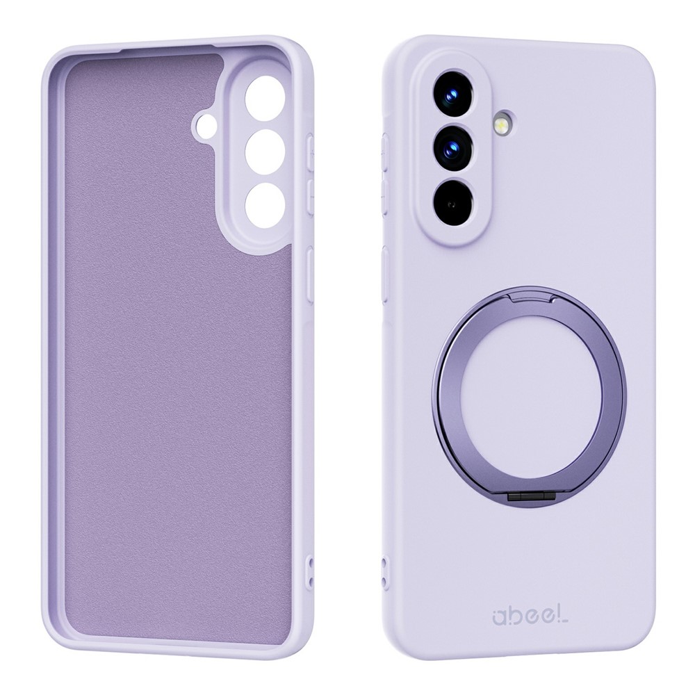 SS Gxy A57 - ABEEL Kickstand Liquid Silicone Purple