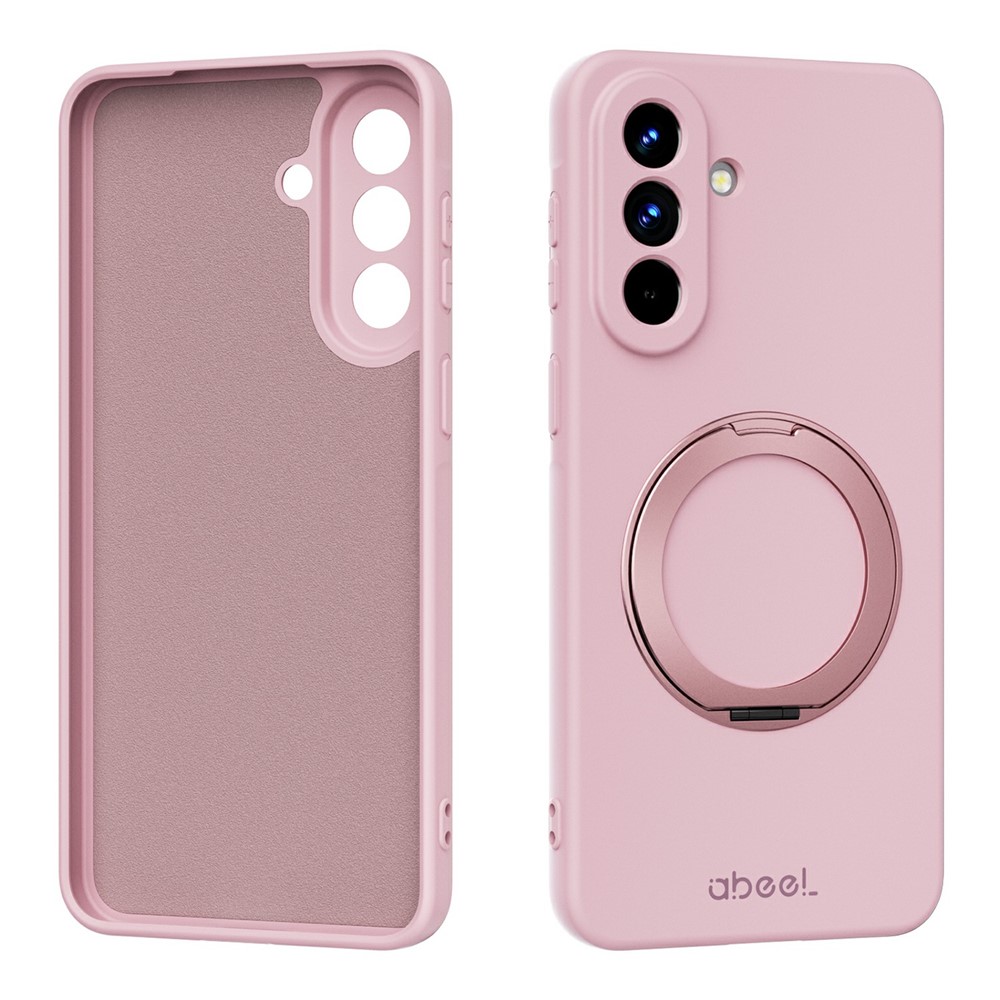 SS Gxy A57 - ABEEL Kickstand Liquid Silicone Pink