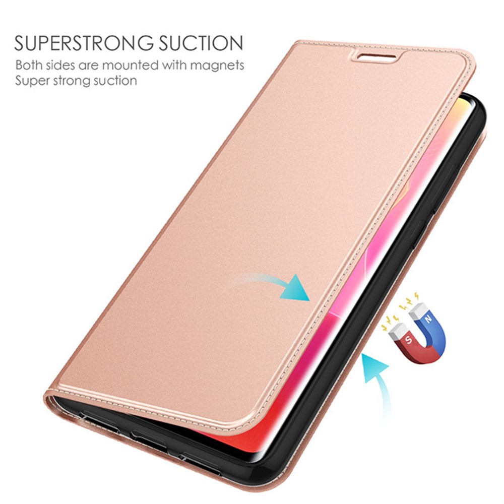 SS Gxy A57 - PU Leather Card Holder Stand Rose Gold - 3