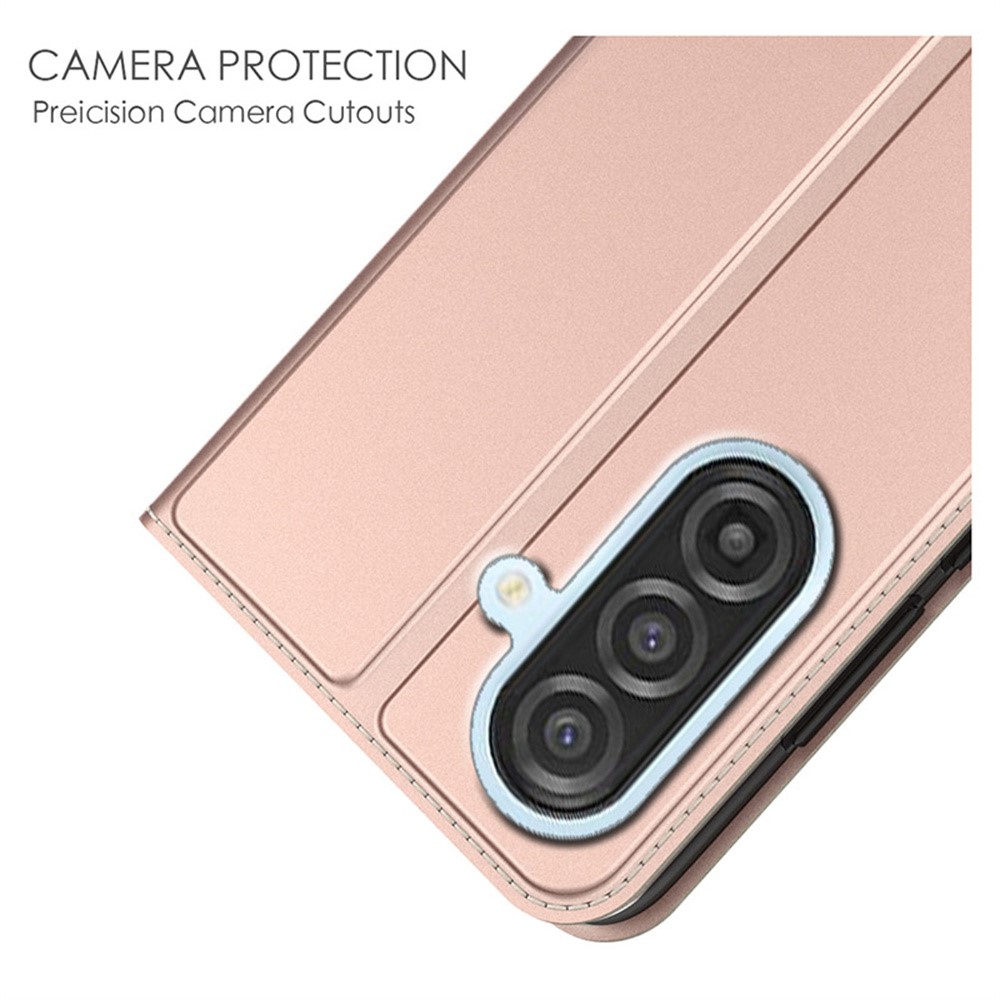 SS Gxy A57 - PU Leather Card Holder Stand Rose Gold - 5