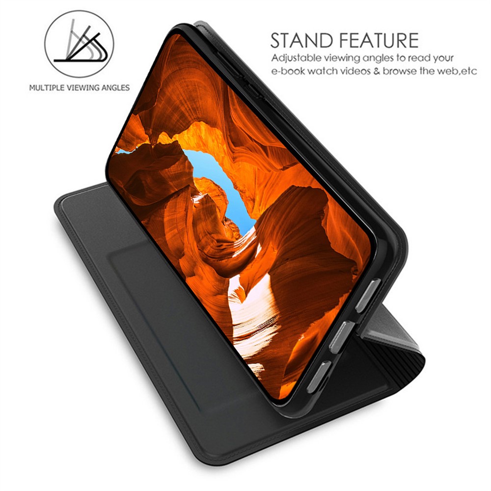 SS Gxy A57 - PU Leather Card Holder Stand Black - 2