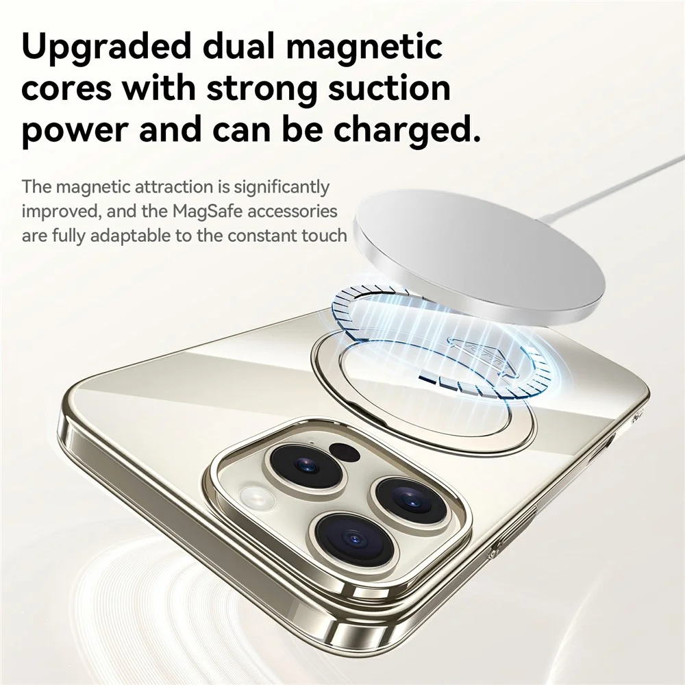 iPhone 15 Pro Max - SULADA Kickstand With MagSafe Titanium Black - 6