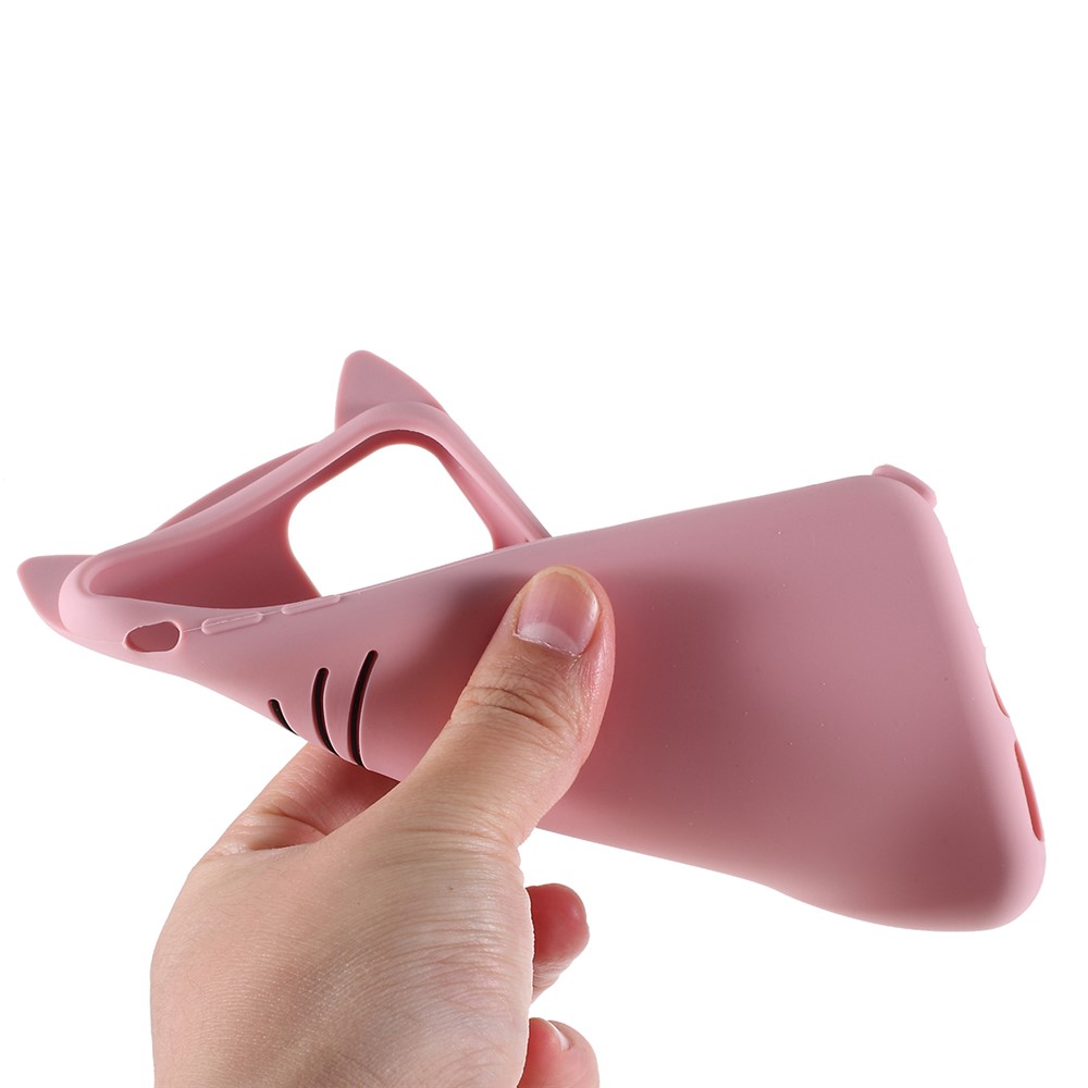 iPhone 11 - 3D Silicone Mustache Cat Pink - 5