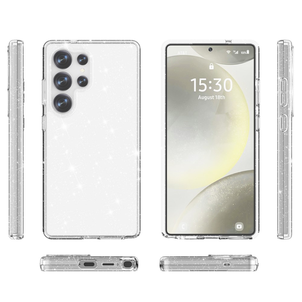 Samsung Galaxy S25 Ultra - TPU Glittery Powder Transparent - 6