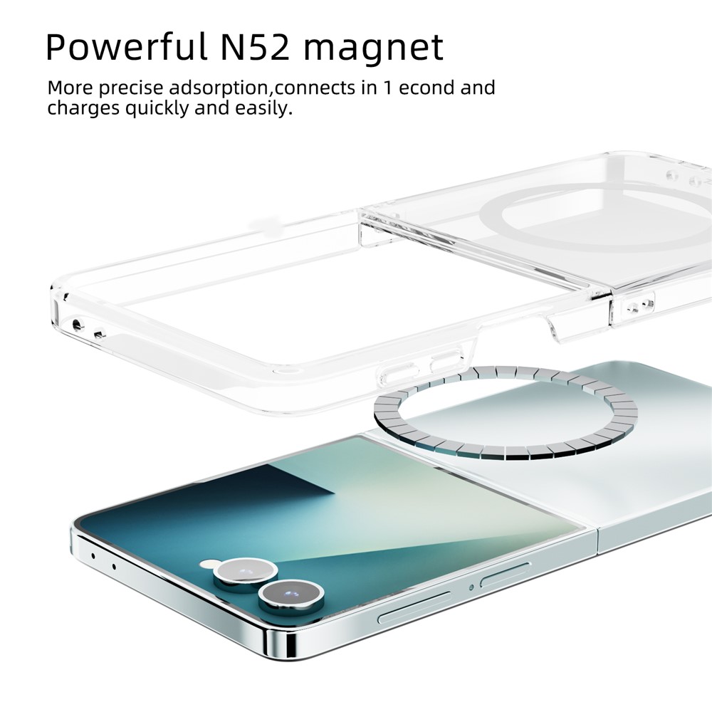 Samsung Galaxy Z Flip 7 - ABEEL Clear Case With MagSafe - 3