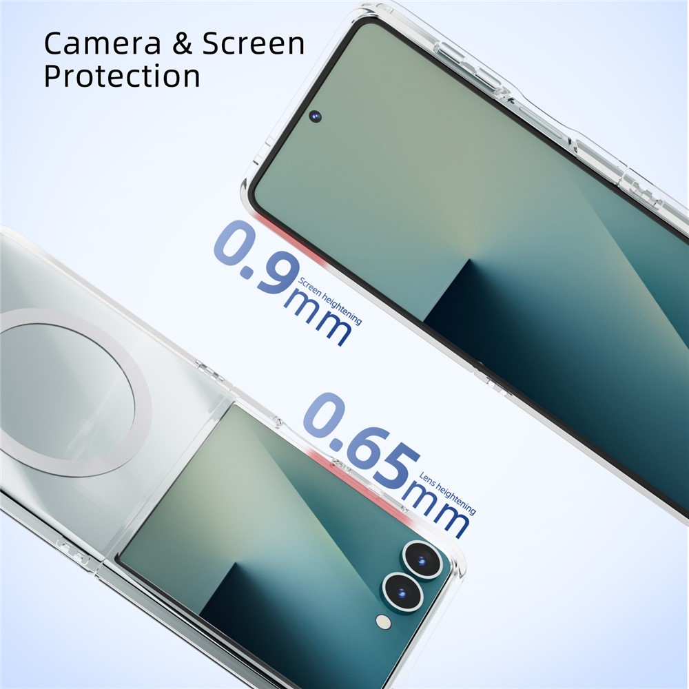 Samsung Galaxy Z Flip 7 - ABEEL Clear Case With MagSafe - 5