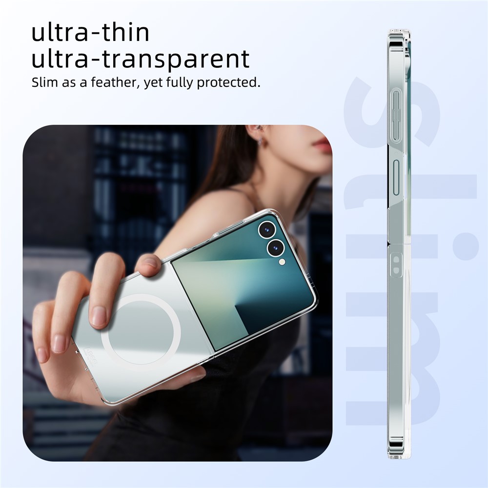 Samsung Galaxy Z Flip 7 - ABEEL Clear Case With MagSafe - 6