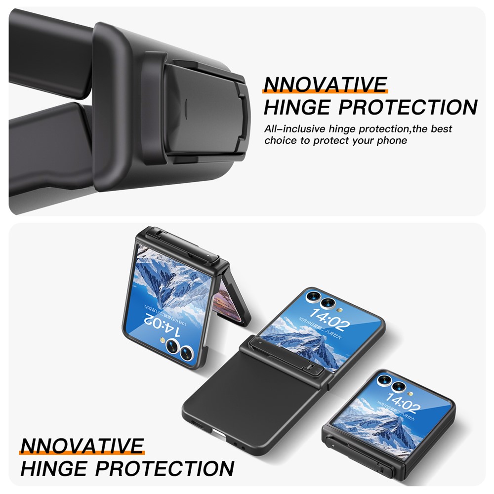 Samsung Galaxy Z Flip 7 - Kickstand Case Built-In Black - 2