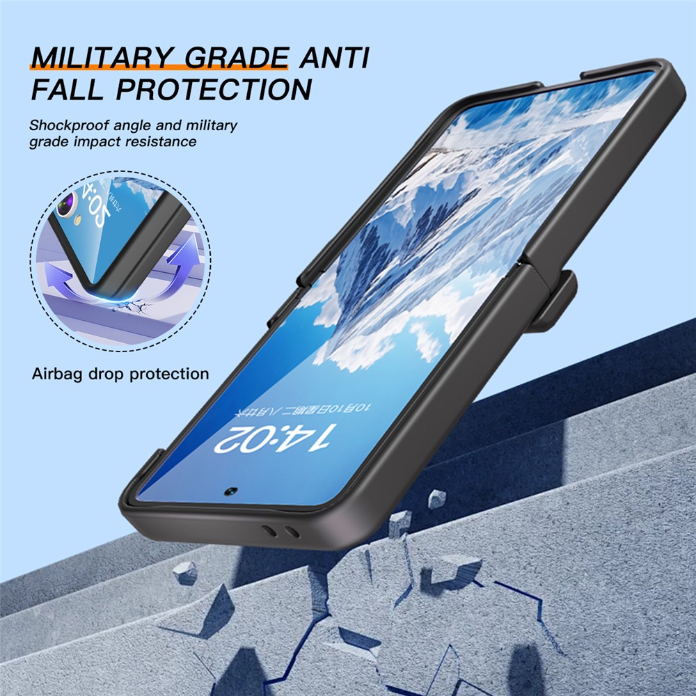 Samsung Galaxy Z Flip 7 - Kickstand Case Built-In Black - 4