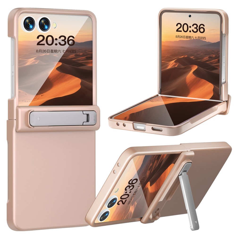 Samsung Galaxy Z Flip 7 - Kickstand Case Built-In Rose Gold