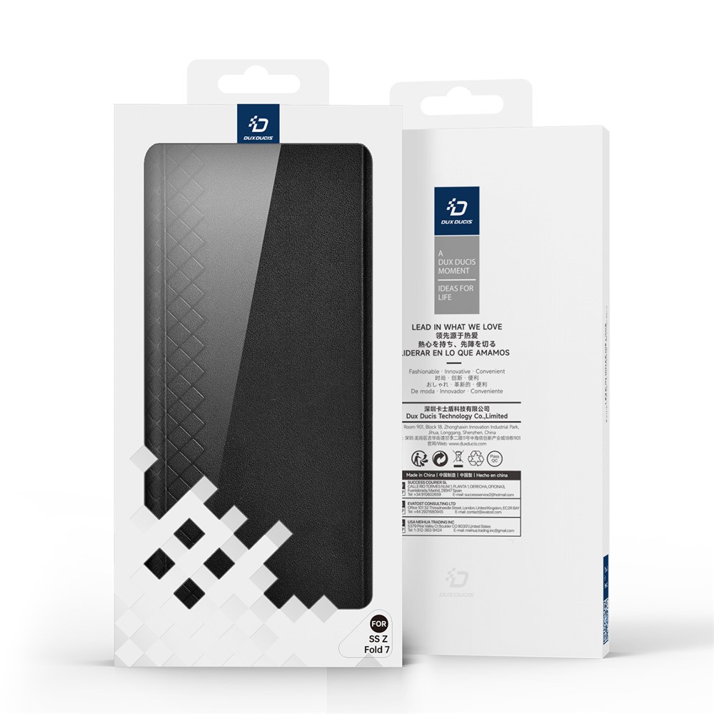 Samsung Galaxy Z Fold 7 - DUX DUCIS Series Bril With Stand Black - 3