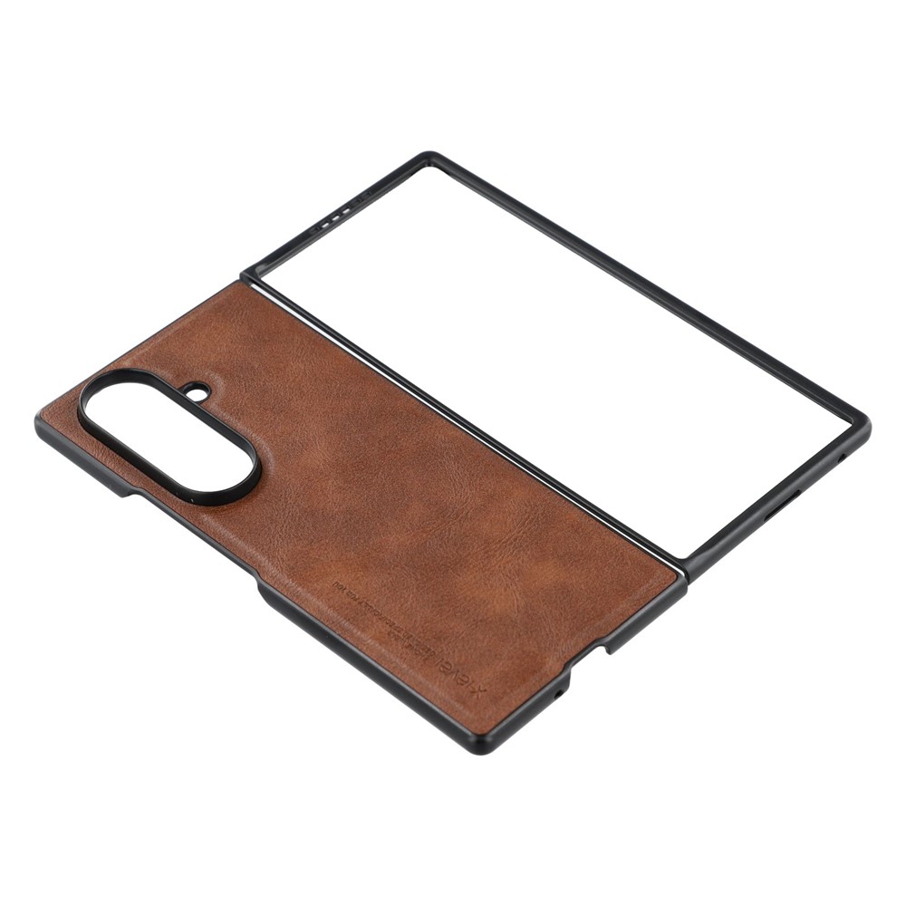 Samsung Galaxy Z Fold 7 - X-LEVEL Series Bojue 3 Leather Brown - 3