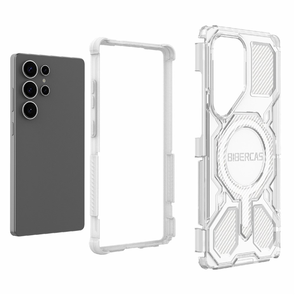 Samsung Galaxy S25 Ultra - BIBERCAS Transparent Series Cover Transparent - 6