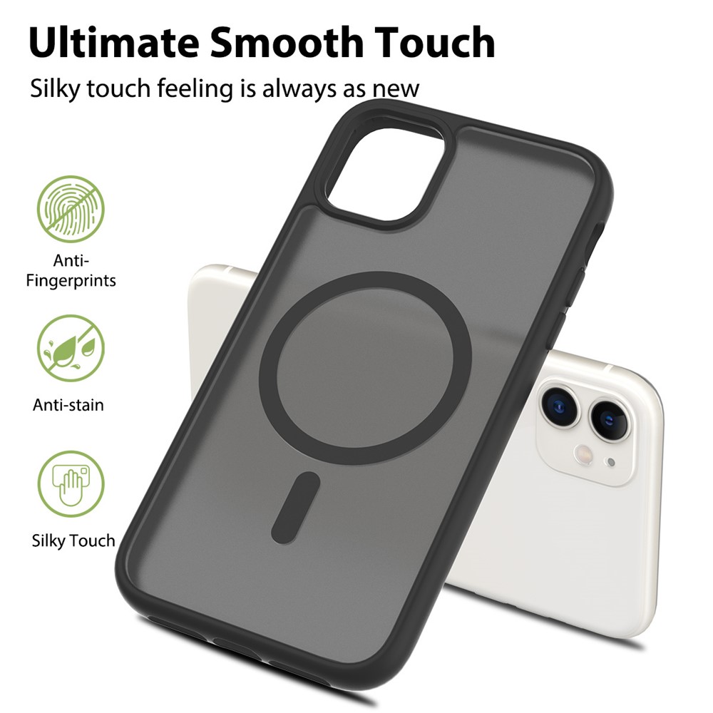 iPhone 11 - TPU Acrylic With MagSafe Black - 2