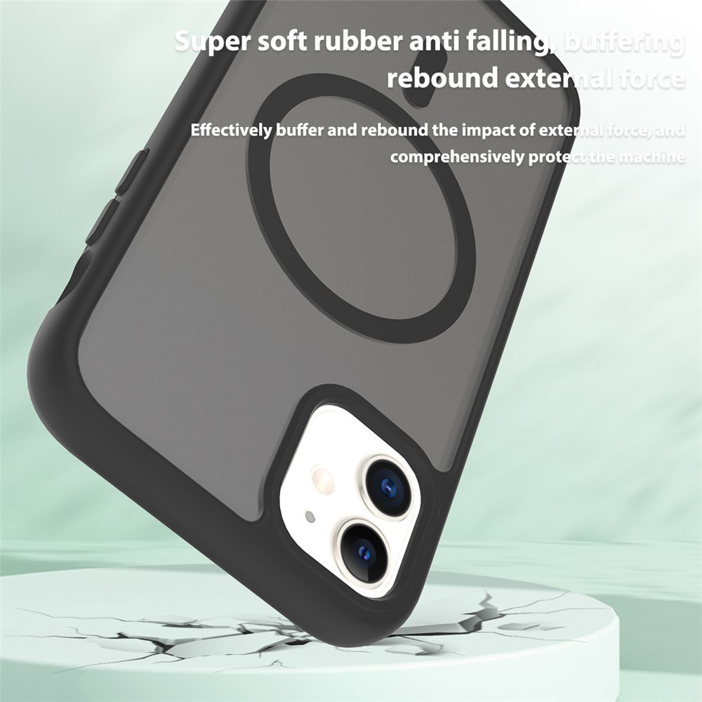 iPhone 11 - TPU Acrylic With MagSafe Black - 5