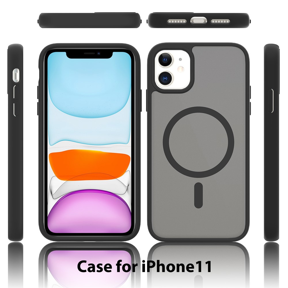iPhone 11 - TPU Acrylic With MagSafe Purple - 6