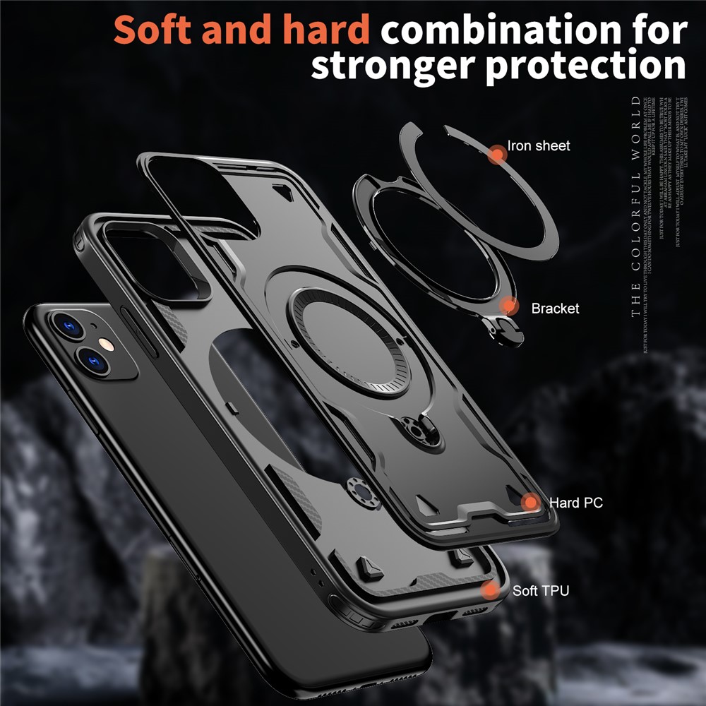 iPhone 11 - Protection Military Kickstand Black - 4