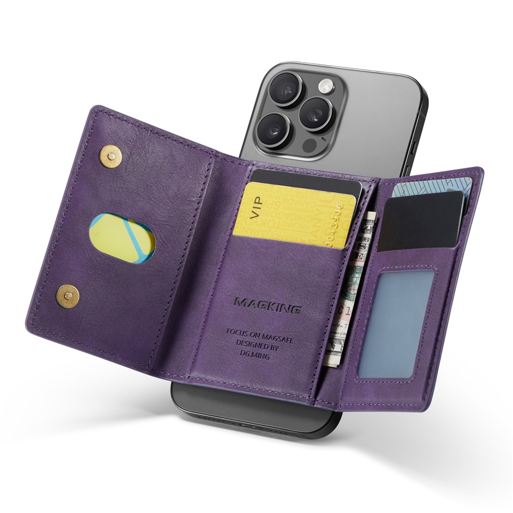 Wallet Bag - RFID Magnetic MagSafe Holder Purple - 2