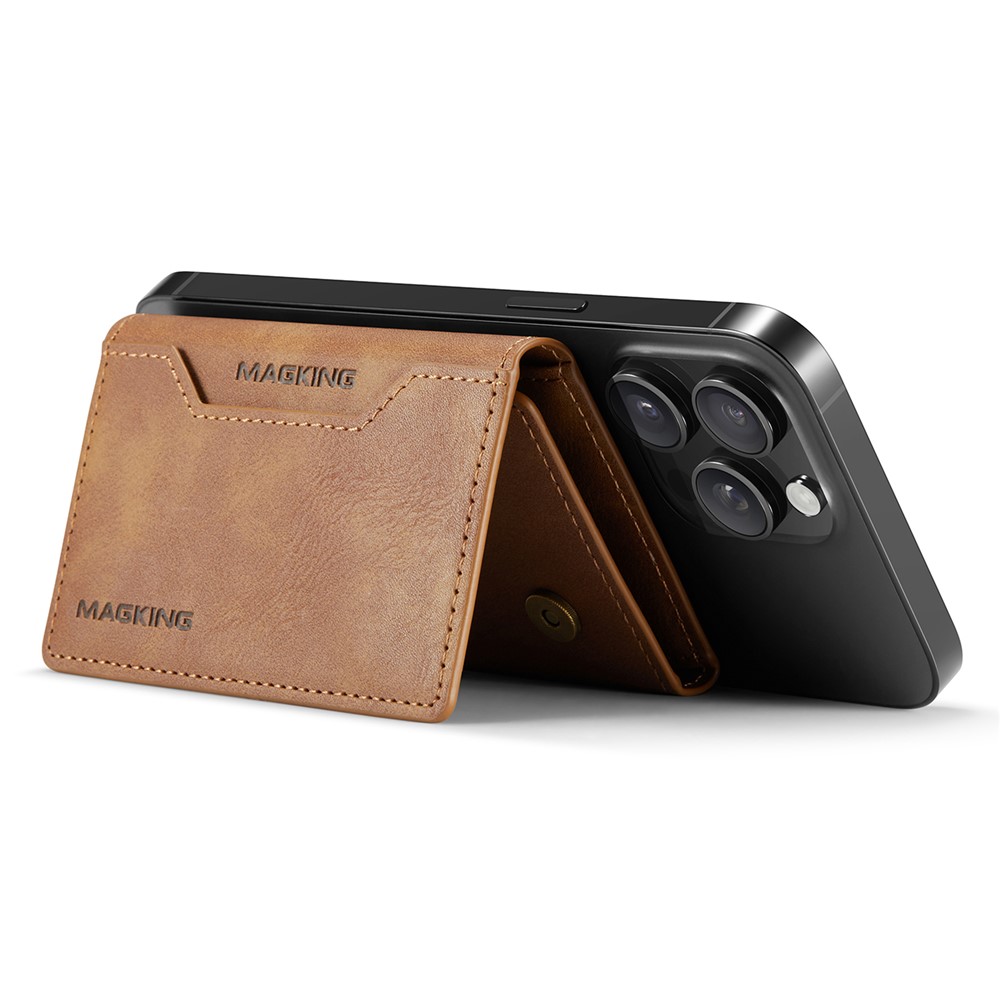 Wallet Bag - RFID Magnetic MagSafe Holder Brown - 4