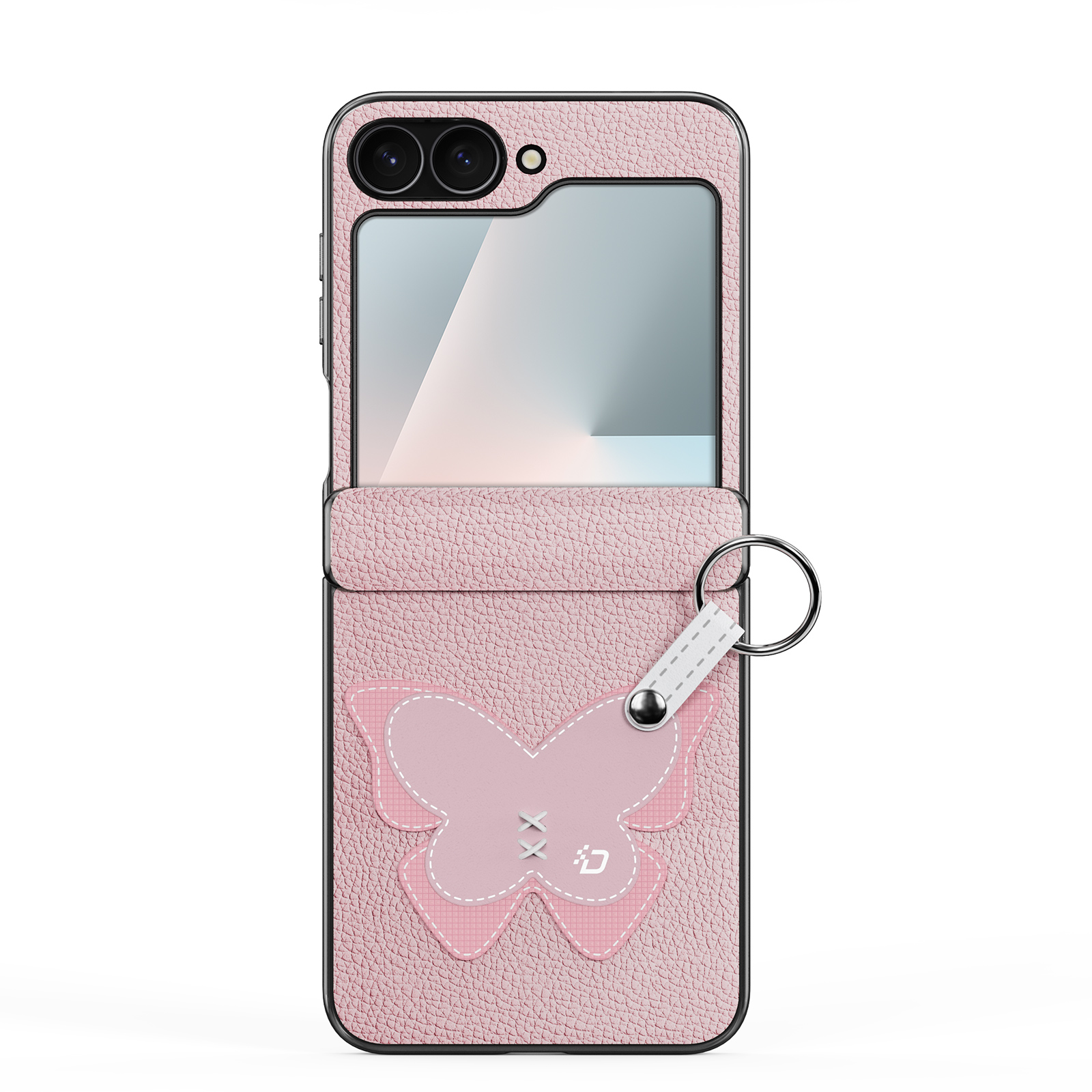 Samsung Galaxy Z Flip 7 FE - DUX DUCIS Luvy Series Light Pink Butterfly - 3