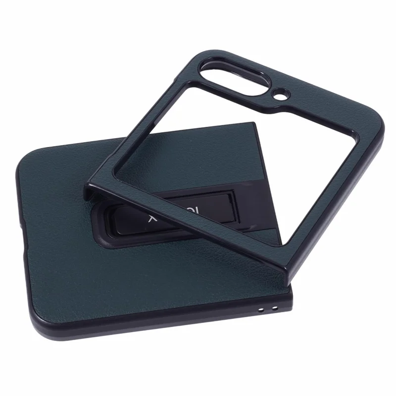 Samsung Galaxy Z Flip 7 FE - X-LEVEL PU Leather Midnight Green - 6