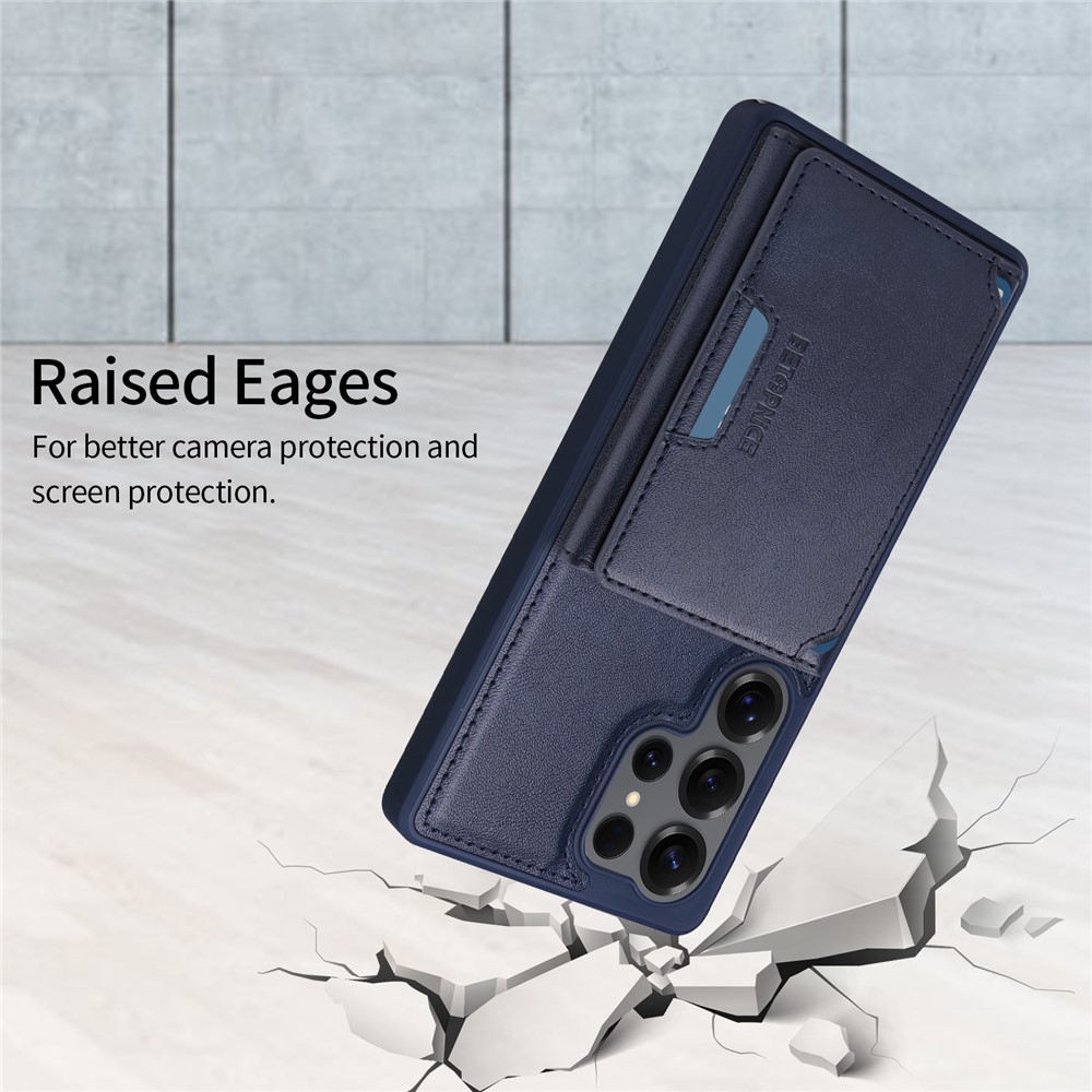 Samsung Galaxy S25 Ultra - BETOPNICE Case Leather With Wallet Blue - 3