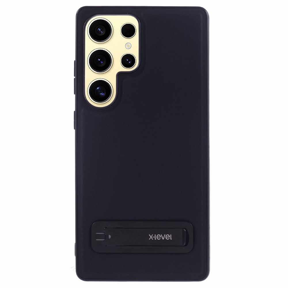 Samsung Galaxy S25 Ultra - X-LEVEL Leather Coated Case Black