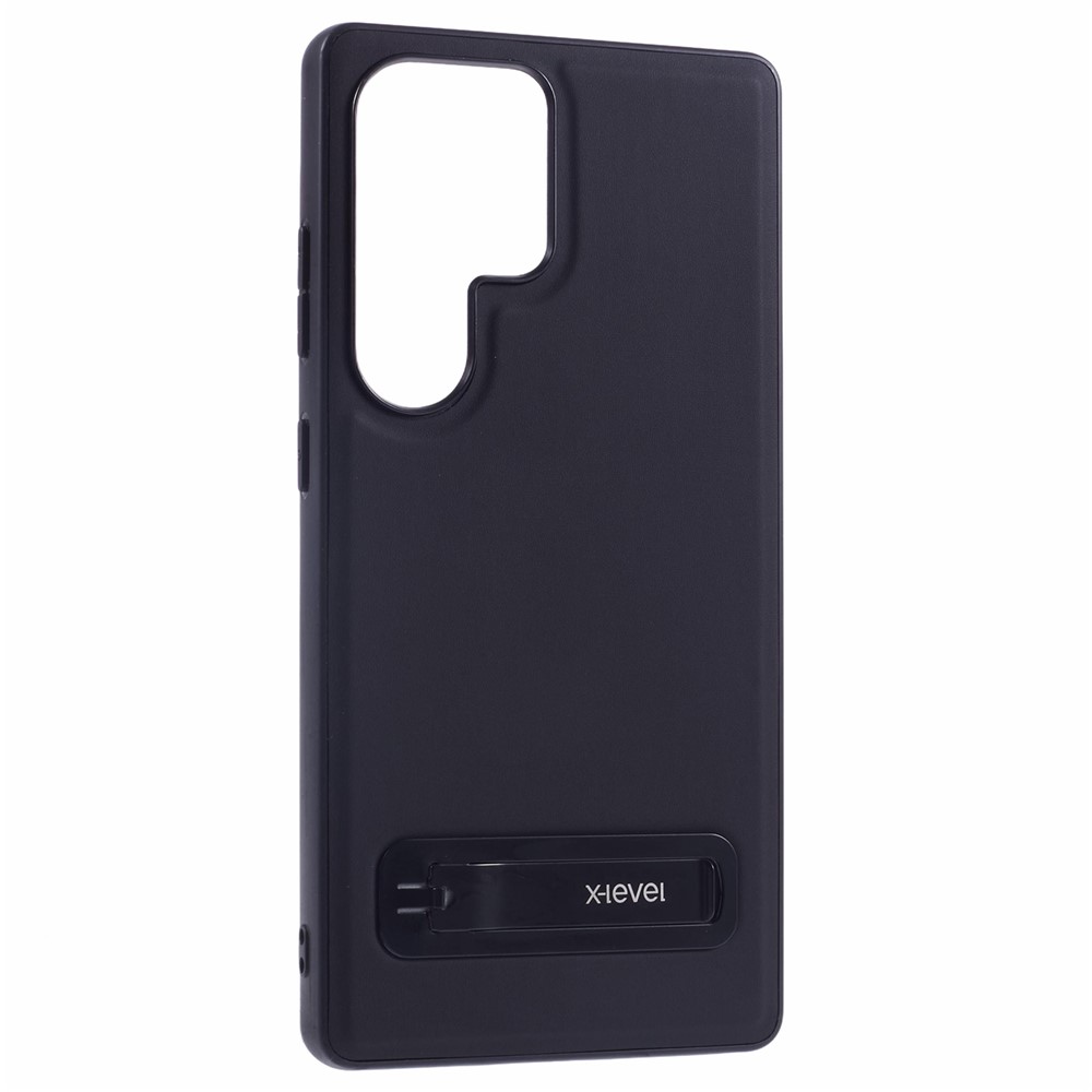 Samsung Galaxy S25 Ultra - X-LEVEL Leather Coated Case Black - 3