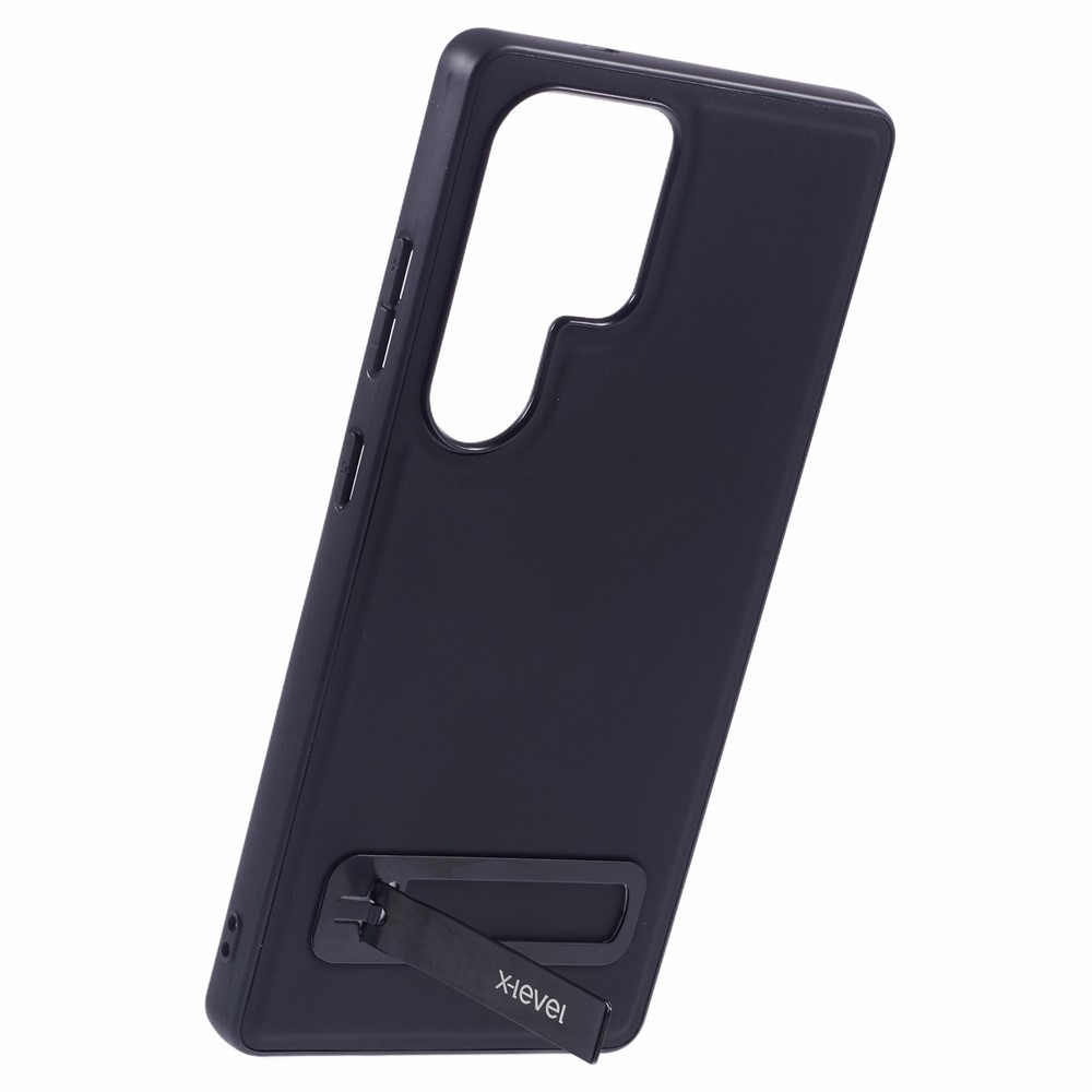 Samsung Galaxy S25 Ultra - X-LEVEL Leather Coated Case Black - 4