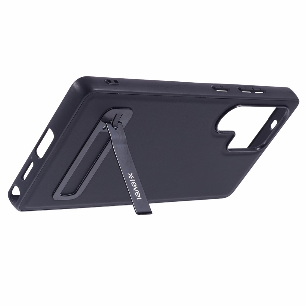 Samsung Galaxy S25 Ultra - X-LEVEL Leather Coated Case Black - 5